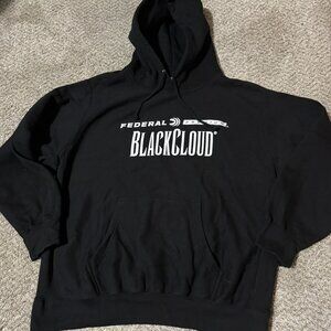 PRO-WEAVE Federal Premium Blackcloud Hoodie Men's XL Black Pullover Sweatshirt